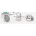 Stud Earrings Silver 925 Sterling Women Natural Labradorite Gem Stone Handmade Gift E500